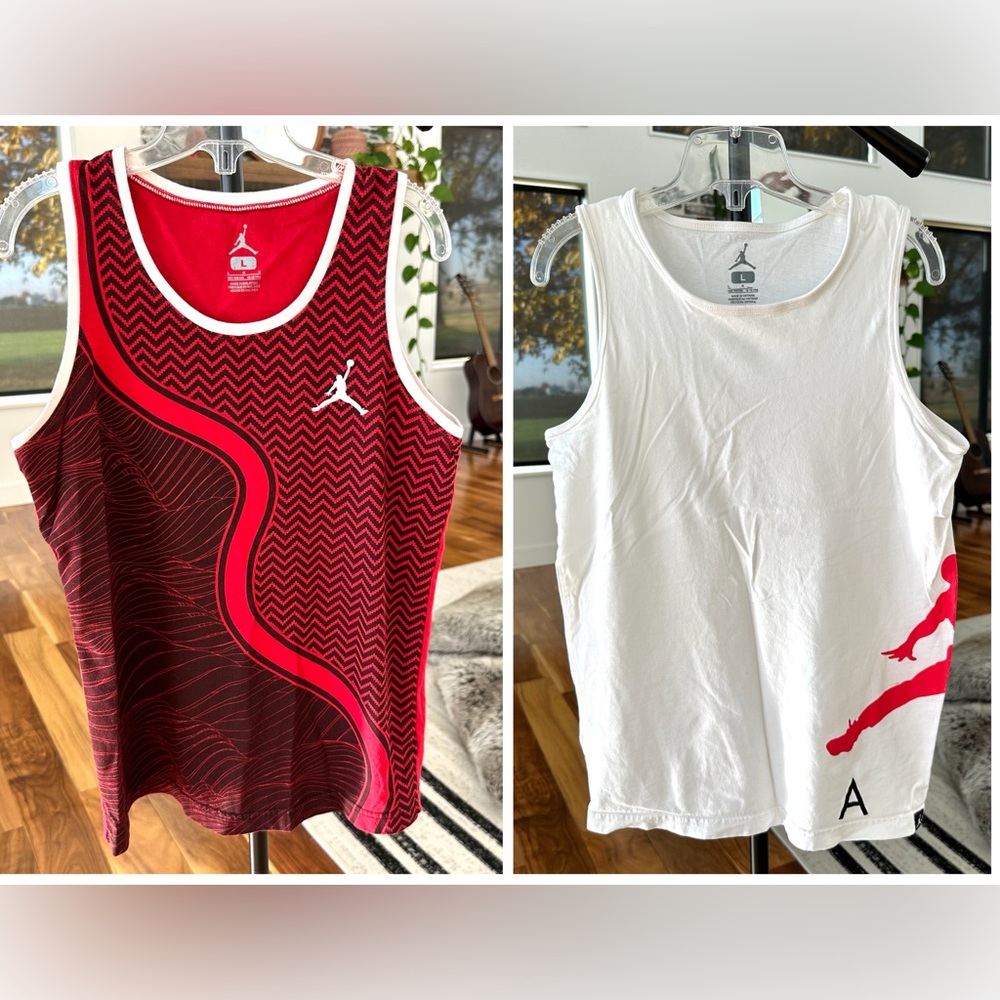 2 Nike Air Jordan Boys Tank Tops
